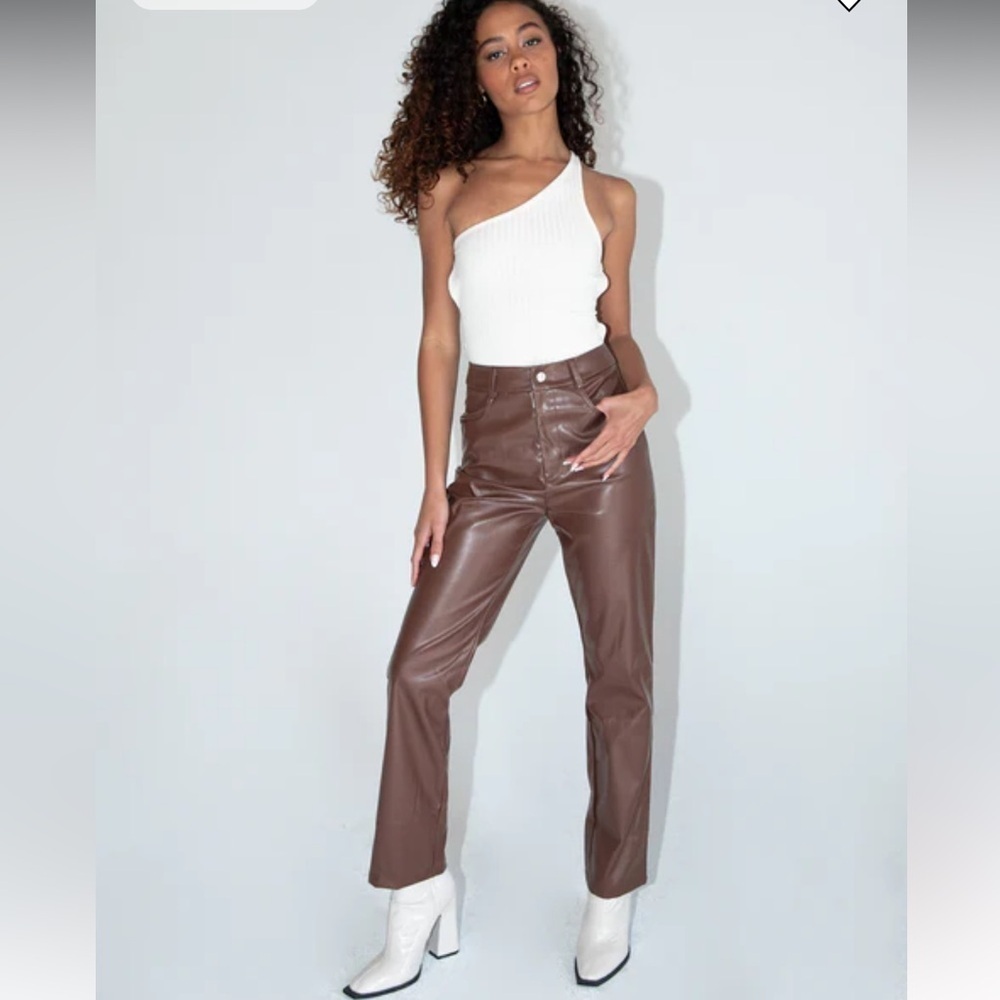 Princess Polly Love Lies Pants Brown, New with Tags